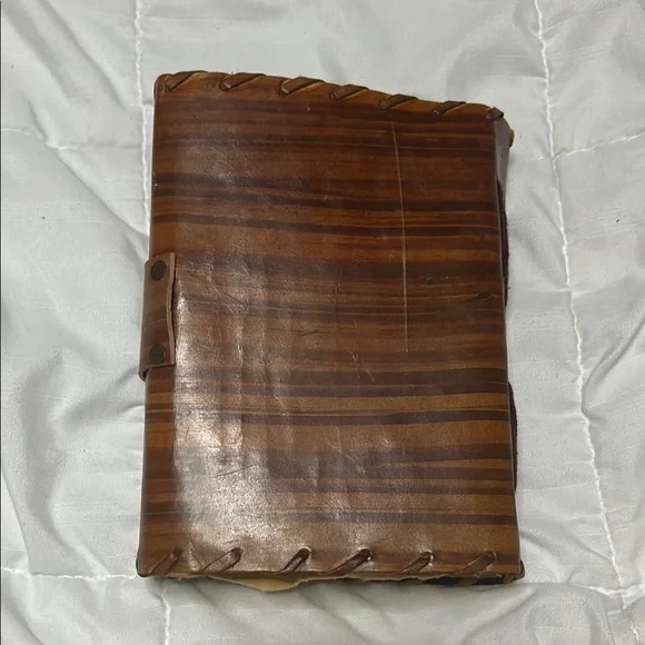 Hocus Pocus book of spells vintage leather journal with lock around 96 pages - Picture 3 of 6